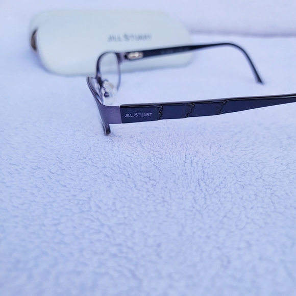 JILL STUART JS308-3 Eyeglasses Frame Metal Lavender Purple Semi Cat Eye Full Rim - Picture 4 of 9